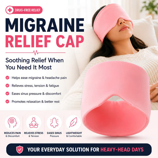 Migraine Relief Cap – Hot & Cold Therapy Headache Relief Mask